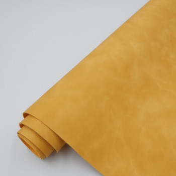 Переплетный кожзам "Мраморный SOFT TOUCH"  желтый 28 х 70 см