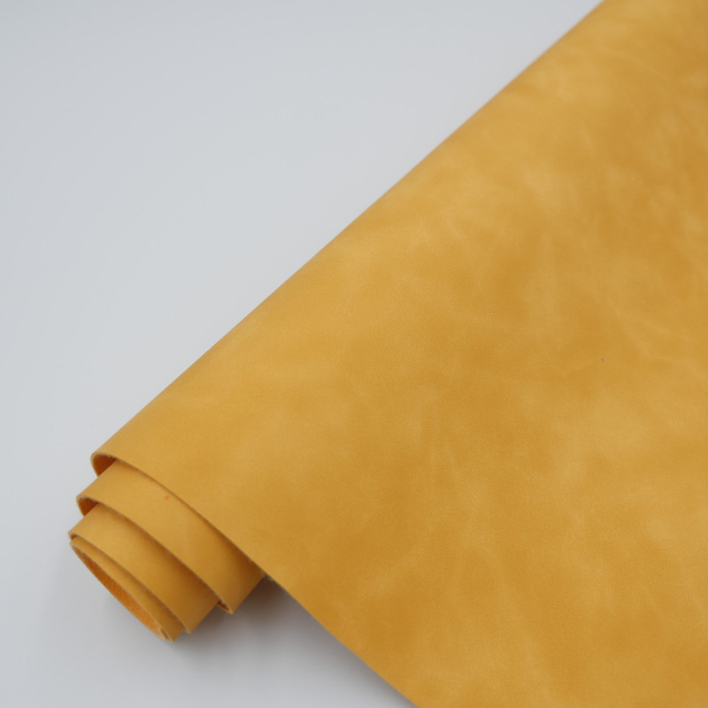 Переплетный кожзам "Мраморный SOFT TOUCH"  желтый 30 х 70 см