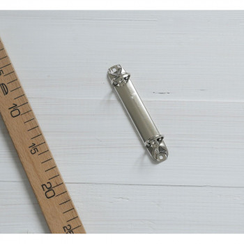 Кольцевой механизм длина 12 см A7 серебро / внешний диаметр колец 2,5 см