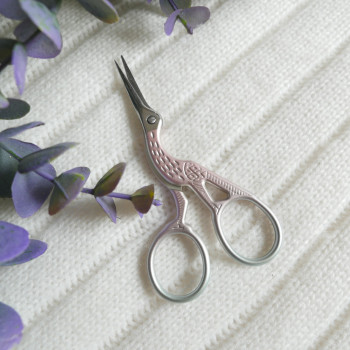 Ножницы для рукоделия "Цапля" градиент розово-голубые длина 10 см