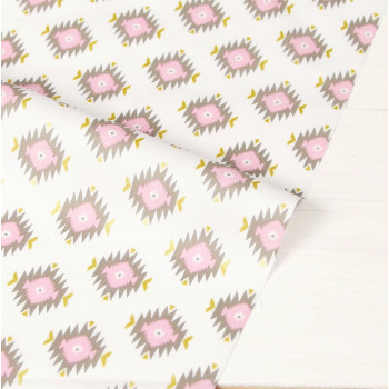 Ткань для пэчворка и скрапбукинга хлопок Glitz Garden: Glitzy Diamond Pink