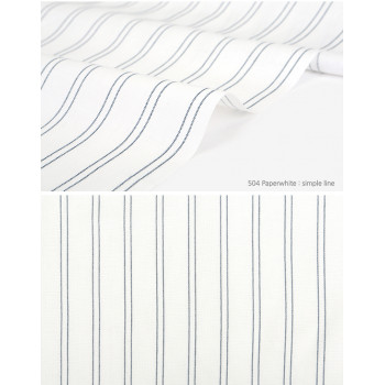 Ткань Dailyllike хлопок 504 Paperwhite  simple line 45 х 80 см