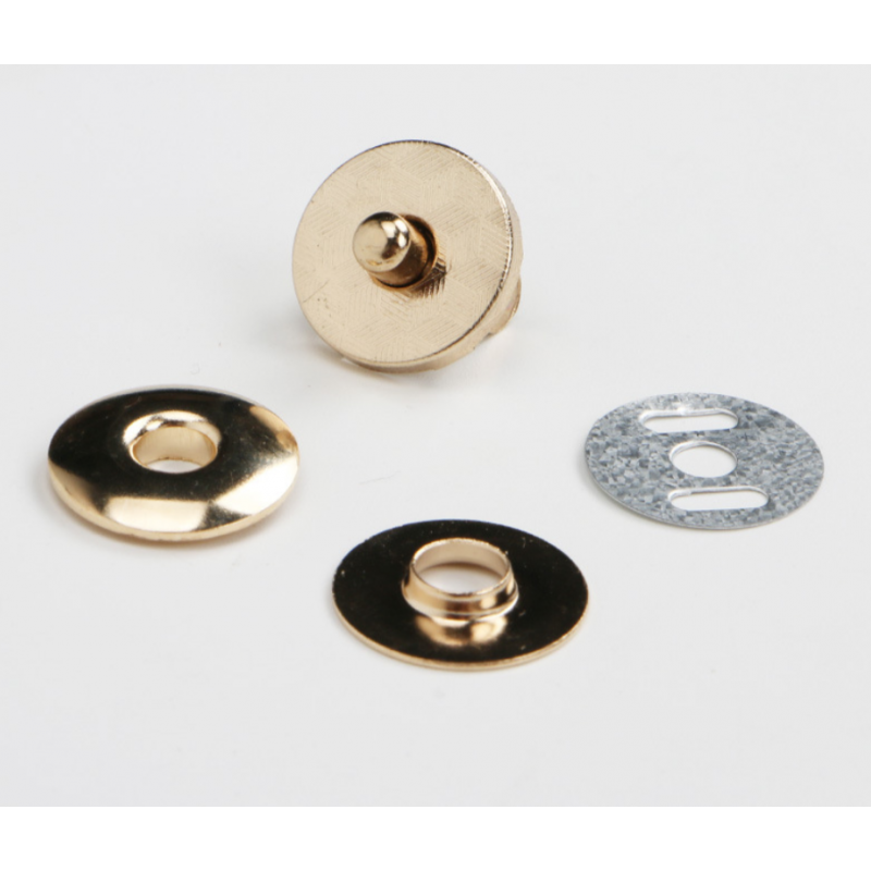 Магнитная кнопка 17 мм золото (10 шт)